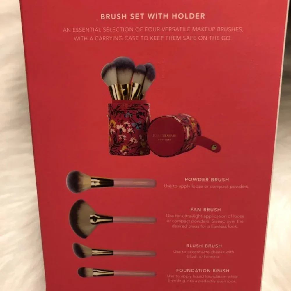 Isaac Mizrahi Brush Set with Holder